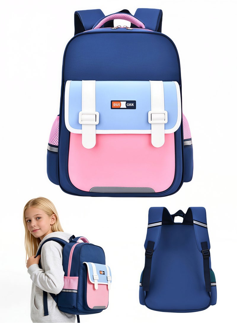 School Backpacks Book Bag with Compartments for Teen Girl Kid Students Elementaryac School Kids' School Bag Lightweight Waterproof Multifunctional Large Capacity for School Bag - Image 1